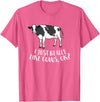 Cute Cow Animal Gifts Cattle Cow Farmer Gift I Just Really Like Cows, Ok? T-Shirt - Pink Heather