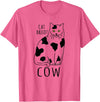 FandomizedRose My cat is a cow Cat memes Funny Feline breed T-Shirt - Pink Heather