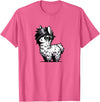 Emo Llama Tees Cute Emo Llama Kawaii Kids Boys Girls T-Shirt - Pink Heather