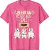 Greenland is not for sale Merch Greenland is not for Sale Polar Bear Greenland Support Prote T-Shirt - Pink Heather