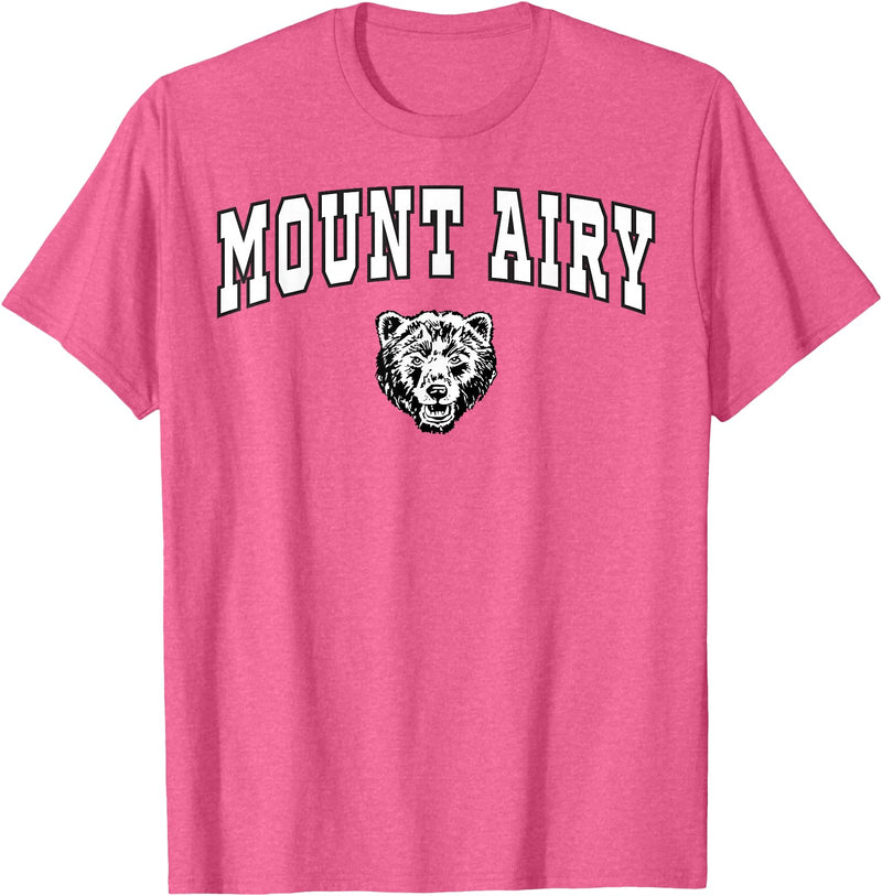 Official High School Fan Gear Mount Airy High School Granite Bears T-Shirt C2 T-Shirt - Pink Heather