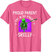 Halloween Clothing & Costumes Proud Parent of A 12 Foot Skelly - Halloween Skeleton T-Shirt - Pink Heather