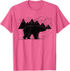 Black Bear Wildlife Animal Wilderness Graphic T-Shirt - Pink Heather