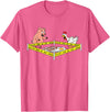 Mr Ben Thanksgiving Police Line Do Not Cross Pig and Chicken Funny Food T-Shirt - Pink Heather