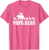 Papa Bear 5 Kids TShirt Papa Bear 5 Cubs Shirt Papa Bear 5 Cubs Shirt Daddy Bear 5 Kids TShirt Papa 5 Kids T-Shirt - Pink Heather