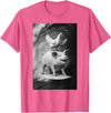 Surf Animal Lovers Funny Pet Summer Waves Vibes. Funny Surfing Pig and Chicken Selfie On Farm Animal T-Shirt - Pink Heather