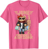 June Cute Teddy Bear birthday gifts for women 54 Year Old June 1972 Teddy Bear 54th Birthday Women T-Shirt - Pink Heather