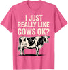 Cow Gift Cow Lover Accessories Cattle Farmer Stuff Funny Cow Design for Men Women Kids Dairy Cattle Cow Lovers T-Shirt -