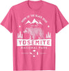 Lique National Park Yosemite National Park T shirt California Bear Vintage Gifts T-Shirt - Pink Heather