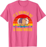 Funny Guinea Pig Clothing It's Guinea Be a Good Wheek Guinea Pig Piggy Gift T-Shirt - Pink Heather