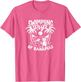 Bahamas - Animals - Attraction SWIMMING PIGS OF BAHAMAS - Bahamas T-Shirt - Pink Heather