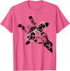 Giraffe Print Clothes Hipster Merch Giraffe Tee Vintage Animal Leopard Print Glasses T-Shirt - Pink Heather