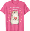 Cute Hamster Lovers Gift This Girl Loves Her Hamster T-Shirt - Pink Heather