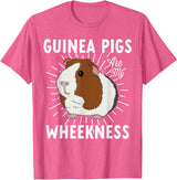 Guinea Pig Lover Co Funny Guinea Pig Lover Guinea Pigs Are My Wheekness Cute T-Shirt - Pink Heather