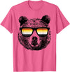 Equal Rights Gay Bear Sânpebe Designs Gay Bear with Sunglasses T-Shirt - Pink Heather
