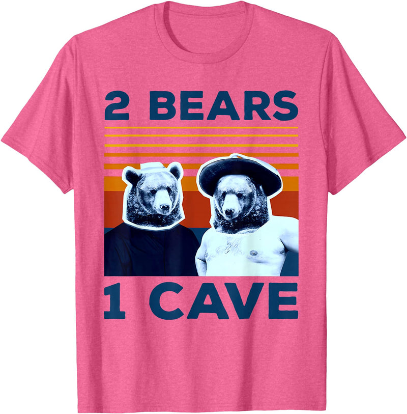 2 BEARS 1 CAVE T-Shirt - Pink Heather