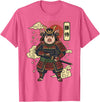 Samurai Pig Anime Japan Pig Samurai Japanese Warrior T-Shirt - Pink Heather
