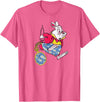 Alice in Wonderland - Late White Rabbit T-Shirt in Pink Heather