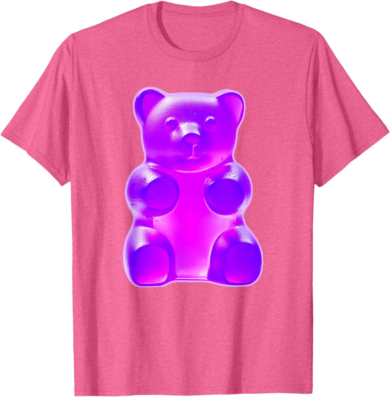 Urban Empyre Purple Gummy Bear T-Shirt - Pink Heather