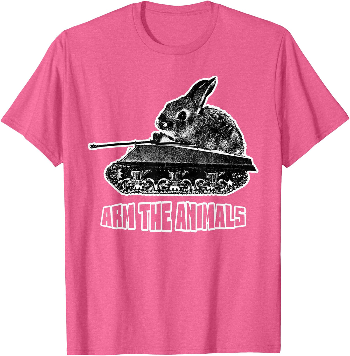 Cute Rabbit Lover Bunny Graphic Tank Top in Pink Heather