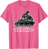 Cute Rabbit Lover Bunny Graphic Tank Top in Pink Heather
