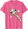 Funny giraffe t-shirt animal love zoo and safari Love Giraffe Women's Wildlife Giraffe Lovers Tee for Children Girls T-Shirt - Pink Heather