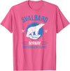 Svalbard T-Shirt Co. Svalbard Polar Bear Aurora | Longyearbyen Spitsbergen Norway T-Shirt - Pink Heather