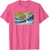 Llama Girls Alpaca Mom Gifts T Shirts & Hoodies Funny Kids Womens Retro Vintage Surfing a Wave Llama Lover T-Shirt - Pink Heather