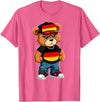 German Teddy Bear Breakdance Rapper German Flag Teddy Bear Germany Hip Hop T-Shirt - Pink Heather