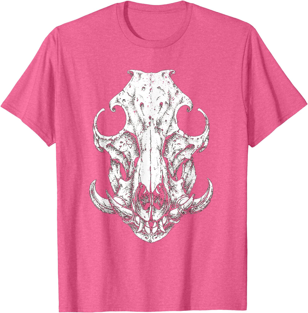 Hog Hunter Skull Co. Hog Hunter Skull Hunting Wild Hog Pigs T-Shirt - Pink Heather