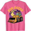 Bulldozer Halloween Costume Toddler Spooky Ghost Boo-Dozer Halloween Kids Bulldozer T-Shirt - Pink Heather