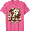 Happy Catholics St Corbinian German Saints German Catholic Bear T-Shirt - Pink Heather