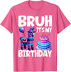 Llama Lover Gift Co. Bruh Its My Birthday Llama Pinata T-Shirt - Pink Heather