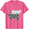 Vintage Animals Designs Vintage Cow T-Shirt - Pink Heather