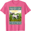 Funny Charolais Gift for Men & Rancher Once Upon A Time There Was A Man - Cow Breed Charolais T-Shirt - Pink Heather