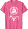 Indigenous Native American For Men Traditional Dreamcatcher Women Bear Native American T-Shirt - Pink Heather