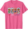 Red White Moo Patriotic Highland Cow Red White and Moo Highland Cow USA 4th of July 250th Years T-Shirt - Pink Heather