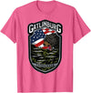 Great Smoky Mountains National Park Souvenirs Gatlinburg Tennessee Souvenirs Bears Gifts TN American Flag T-Shirt - Pink Heather