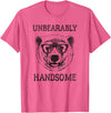 Trendy Apparel Trendy Unbearably Handsome Stunning Bear Face T-Shirt - Pink Heather