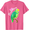 Parrot and Pet Bird Owners Amazon Parrot Lover Bird Mom Watercolor T-Shirt - Pink Heather