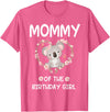 Koala Bear Birthday Party Theme Supplies Air 1st First Birthday Koala Bear Mommy Of The Birthday Girl T-Shirt - Pink Heather