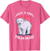 Just A Girl Who Loves Gifts & Apparels Cute Polar Bears Just A Girl Who Loves Polar Bears T-Shirt - Pink Heather