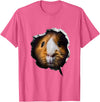 Guinea Pig Face Design Guinea Pig Face T-Shirt - Pink Heather