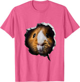 Guinea Pig Face Design Guinea Pig Face T-Shirt - Pink Heather