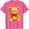 Teddy Bear Accessories Gifts Women Men Kids Teddy Bear Cute Teddy Bear Lover Illustration Graphic Design T-Shirt - Pink Heather
