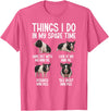 Funny Mini Pigs For Mini Pig Lover Things I Do Mini Pig Lover Mini Pigs T-Shirt - Pink Heather