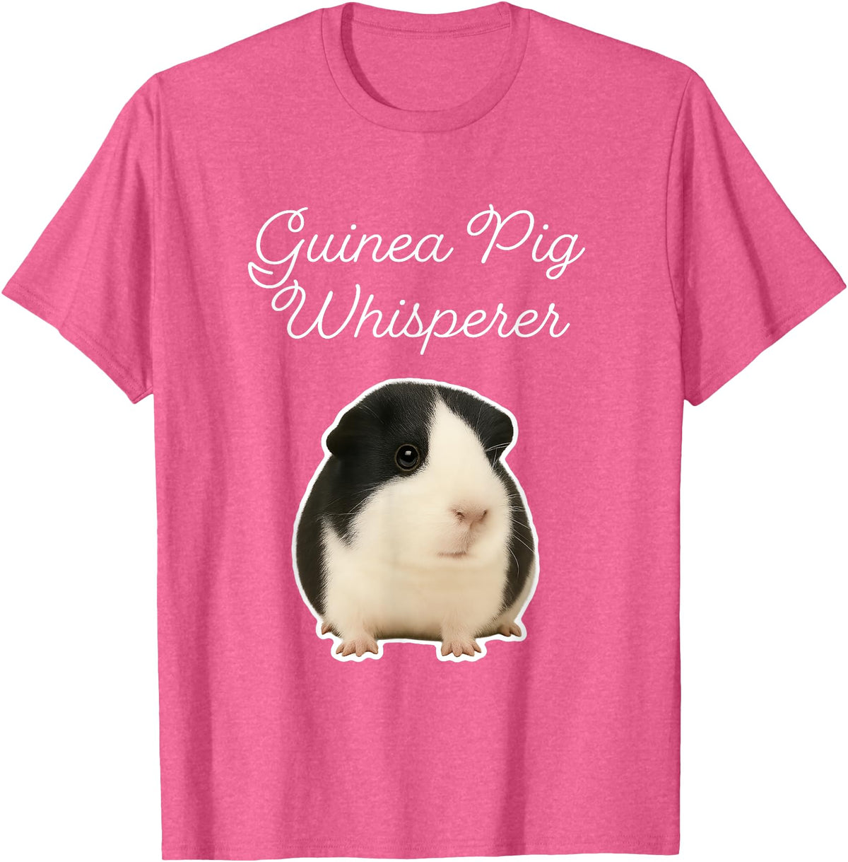 Miller Sye Guinea Pig Whisperer - American Guinea Pig T-Shirt - Pink Heather
