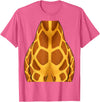 Cute Headless Giraffe Halloween Costume By TEERA Funny Giraffe Body Halloween Outfit T-Shirt - Pink Heather