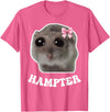 Hampter Sad Hamster Meme Hamster Lover Oddly Specific Memes T-Shirt - Pink Heather