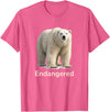 Endangered Animal Species Apparel Company Polar Bear Endangered Animal Species T-Shirt - Pink Heather